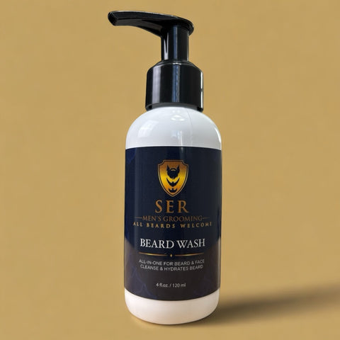 SER Beard & Face Wash: Cleanse, Condition, Conquer.